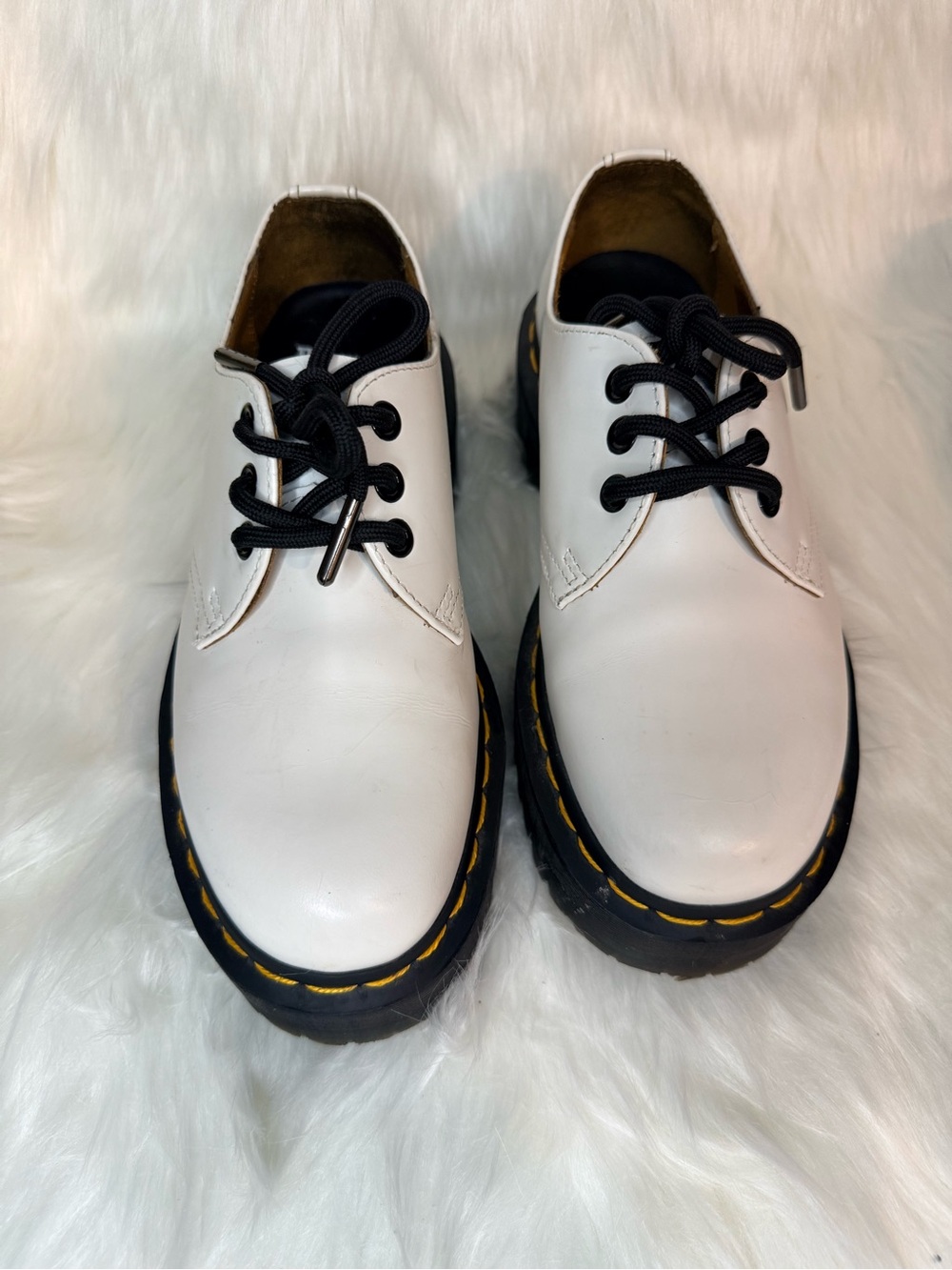 NEW! White Dr. Martens 1461 platform shoes